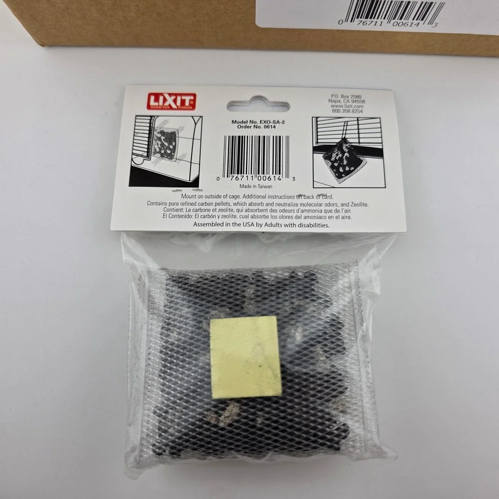 Lixit Exit Odor Activated Carbon Zeolite 7‎ Packs 14 Pouches EXO-SA-2 NEW